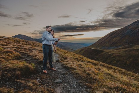 The anticipation of popping a bottle of bubbly at the top of Hatcher Pass